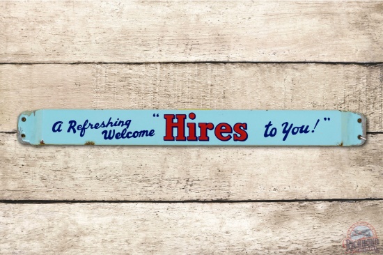 Hires "A Refreshing Welcome to You!" Porcelain Door Push Sign TAC 8.25
