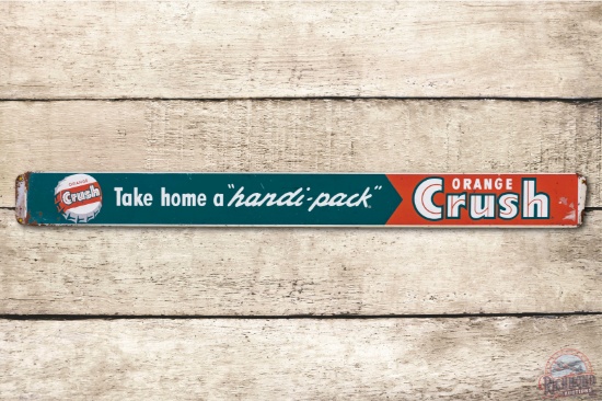 Orange Crush "Take Home a Handi-Pack" Metal Door Push Sign TAC 7.75