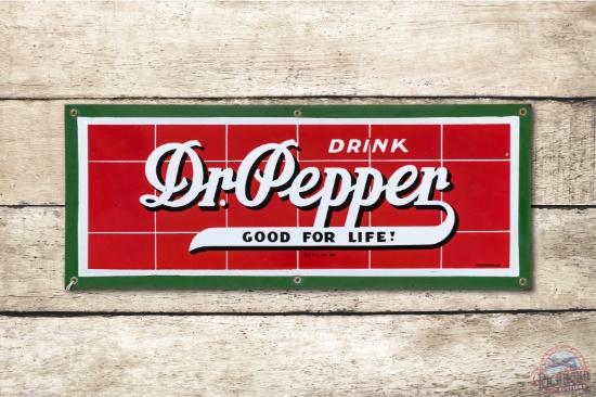 Drink Dr. Pepper "Good For Life" Porcelain Sign TAC 9