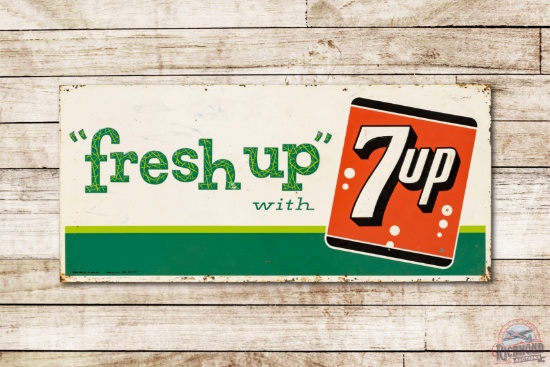 1941 Fresh Up with 7up Metal Sign TAC 7