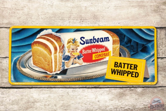 Sunbeam Bread Logo & Blue Background Metal Sign TAC 9