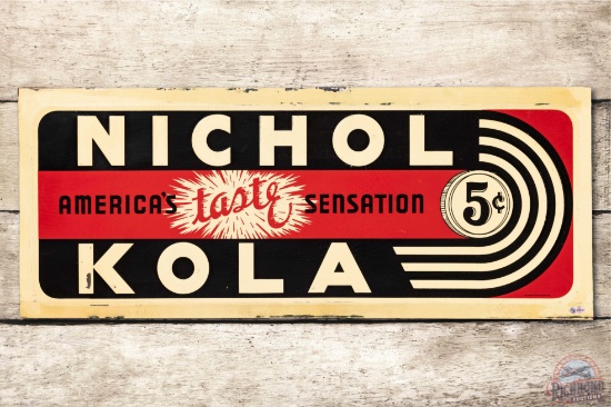 Nichol Kola Embossed Metal Sign TAC 8.5