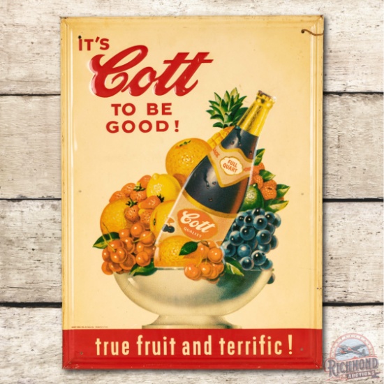 It's Cott To Be Good! "True Fruit and Terrific" Metal Sign TAC 8.9