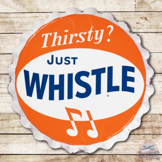 28" Thirsty? Just Whistle Bottle Cap Metal Sign TAC 8.25