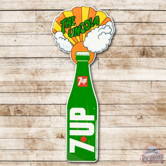7up "The Uncola" Peter Max Style Metal Sign TAC 8.5
