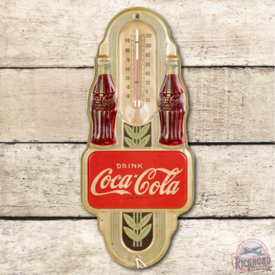 Drink Coca-Cola & Two-Bottle Metal Thermometer TAC 8.25