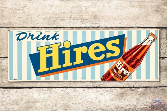 Drink Hires w/ Bottle Embossed Metal Sign TAC 8.5