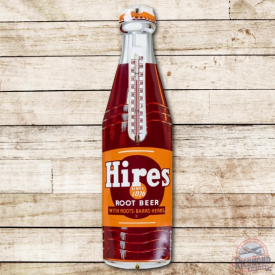 Hires Root Beer Bottle Shaped Metal Thermometer TAC 8.5