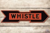 Whistle Right Facing Metal Arrow Sign TAC 9.25