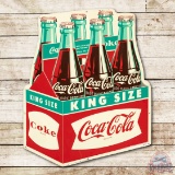 Coca-Cola King Size Six-Pack Metal Sign TAC 8.25