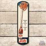 Pepsi-Cola w/ Cop & Bottle Metal Thermometer TAC 8