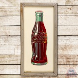 Coca-Cola Bottle & Original Frame Metal Sign TAC 8.9