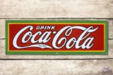 1929 Drink Coca-Cola Porcelain Sign TAC 9.25