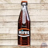 Genuine Hires Root Beer Bottle Shaped Metal Thermometer TAC 8.9