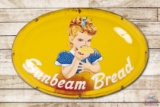 1957 Sunbeam Bread Metal Bubble Sign TAC 7.5