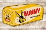 1955 Bunny Enriched Bread Metal Bubble Sign TAC 8.75