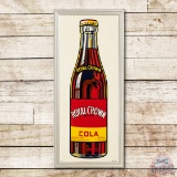 1947 Royal Crown Cola w/ Bottle Metal Sign TAC 9.25