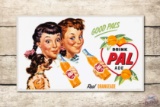 1949 Drink Pal Ade Real Orangeade Cardboard Sign TAC 8.75