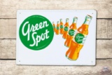 Green Spot w/ Bottles Embossed Metal Sign TAC 9
