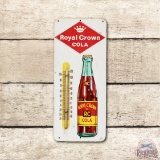 Royal Crown Cola w/ Bottle Metal Thermometer TAC 8.25