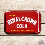 Drink Royal Crown Cola Metal Flange Sign TAC 9.5