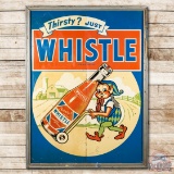 8' Thirsty? Just Whistle Framed Billboard Metal Sign TAC 7.25