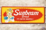 1969 Sunbeam Bread & Logo SST Metal Sign TAC 9