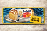 Sunbeam Bread Logo & Blue Background Metal Sign TAC 9