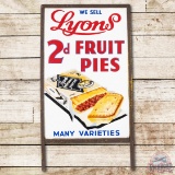 We Sell Lyon Fruit Pies Single Sided Porcelain Curb Sign TAC 9