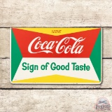 Serve Coca-Cola Sign of Good Taste Metal Rack Sign TAC 8.9