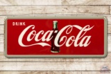 5' Coca-Cola & Bottle Self Framed Metal Sign TAC 9