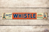 Whistle w/ Two Elves Metal Tacker Sign TAC 8.25