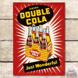 Drink Double Cola & Six Pack Image Metal Sign TAC 9.25