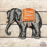 Brown's Jumbo Bread Embossed Metal Sign TAC 9.5