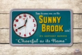 Sunny Brook Kentucky Blend Whiskey Lighted Advertising Clock TAC 9