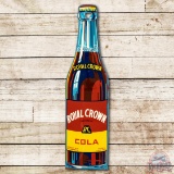 Royal Crown Cola Bottle Shaped Metal Sign TAC 8