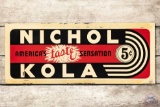 Nichol Kola Embossed Metal Sign TAC 8.5