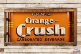 8' NOS Orange Crush Carbonated Beverage Metal Neon Sign in Original Crate TAC 8.5