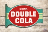 Drink Double Cola Metal Flange Style Sign TAC 7.5