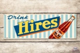 Drink Hires w/ Bottle Embossed Metal Sign TAC 8.5