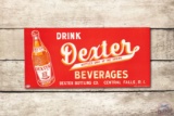 Drink Dexter Beverages & Bottle Metal Sign TAC 8.75