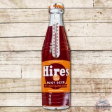 Hires Root Beer Bottle Shaped Metal Thermometer TAC 8.5