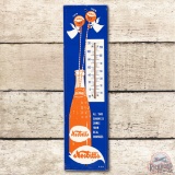 Nesbitt's Bottle & Two Angels Metal Thermometer TAC 8.5