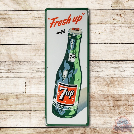 Fresh Up w/ 7up & Bottle Tin Sign