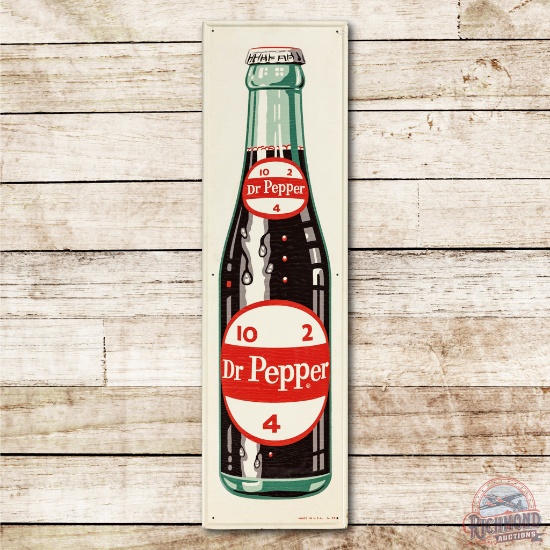 NOS 4' Dr. Pepper 10-2-4 w/ Bottle Tin Sign