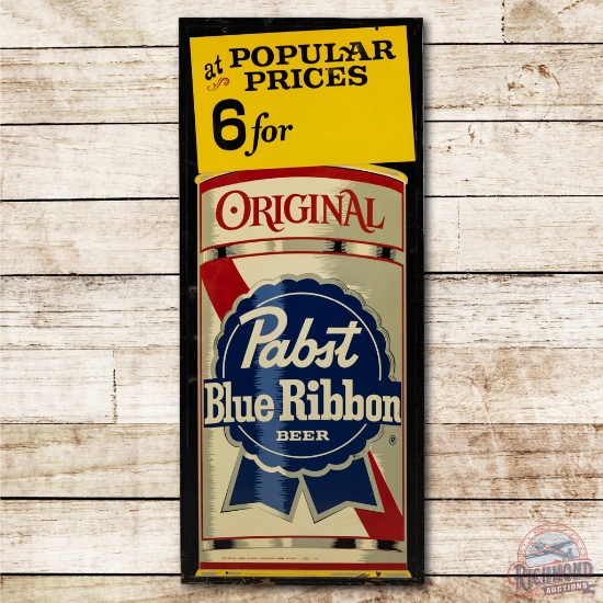5' Original Pabst Blue Ribbon Beer "6 for" Tin Sign