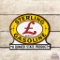 Sterling Quality Gasoline Die Cut Porcelain Pump Plate Sign