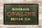 5' Sinclair Opaline Motor Oil Tin Sign w/ Wood Frame