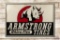 6' Armstrong Rhino-Flex Tires Embossed Tin Sign w/ Wood Frame