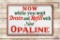 3' Sinclair Opaline Drain & Refill Now Porcelain Sign